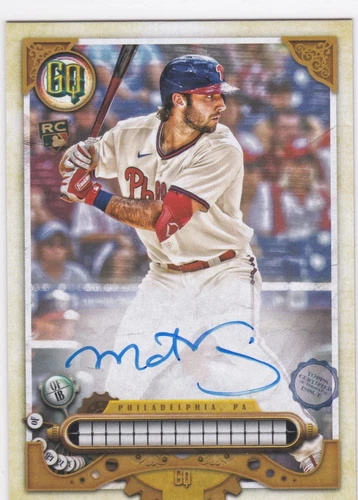 2022 Topps Gypsy Queen Missing Nameplate Auto Matt Vierling - Rookie - Phillies