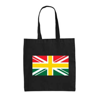 Ghanaische Union Jack Flagge - Canvas Beuteltasche Tasche - Accra Ghanian UK Weltflaggen