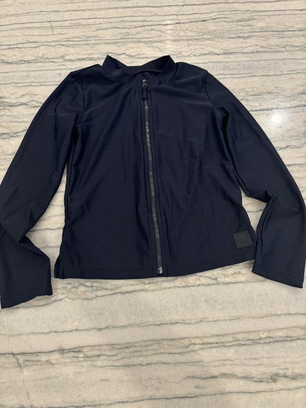 Gap Kids Girls Navy Blue Full Zip Rash Guard Size M (8)