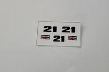 Aurora AFX '57 Chevy Nomad or Ford Escort 21 Reproduction Stickers DIE CUT!