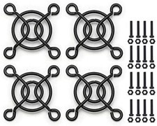 4pcs 25mm Fan Grill Guard Black with Screws  Nuts 4 Pack