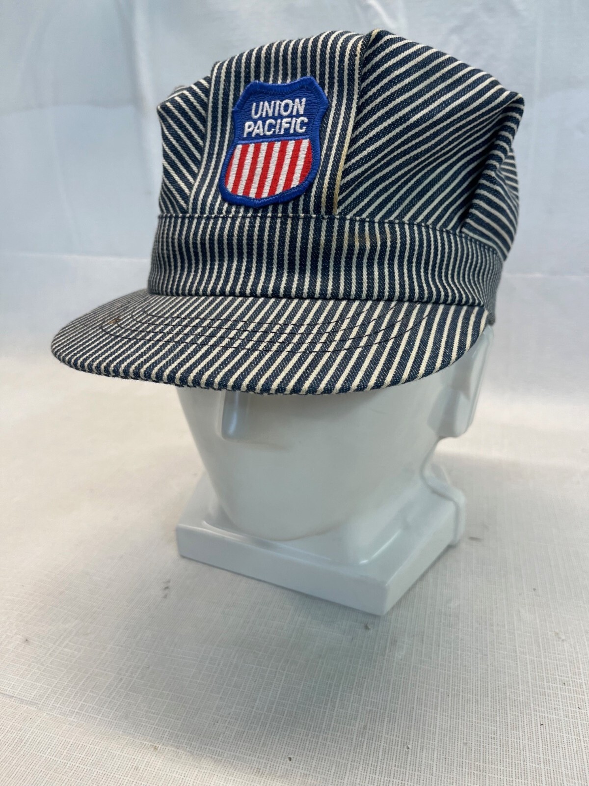 Union Pacific Railroad Denim Trucker Hat Adjustable Baseball Cap