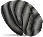 Unisex Beanie Mütze mit Streifen Farbverlauf Muster Ton in Ton Slouch Longbeanie