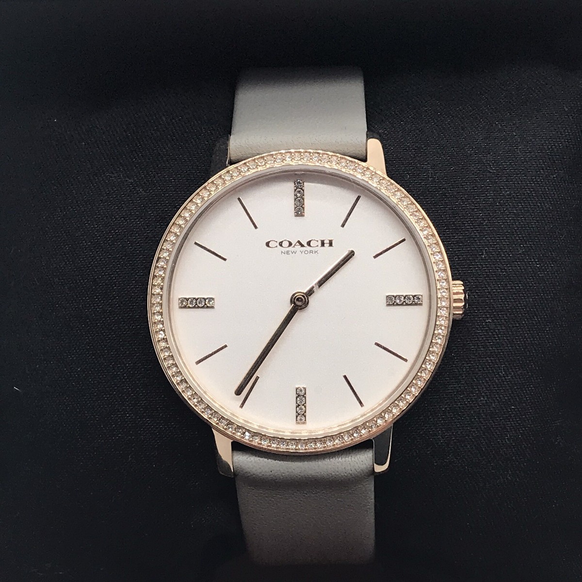Coach Women’s Audrey Gray Stainless Steel Bracelet Watch 35mm Coach Audrey Ladies Grey Casual Analog Watch | eBay main image 2