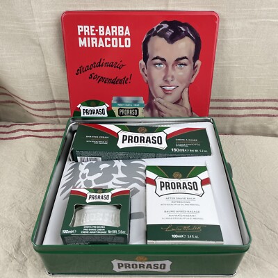Proraso Shaving Kit for Men | Refreshing and Toning Pre-Shave Cream, Shaving