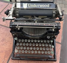 Antique 1920’s Underwood  Standard Typewriter #771665 Black Collectible thumbnail