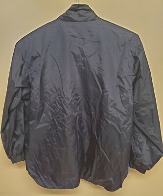 Vintage Starter Windbreaker Zip Up Blue Jacket. Mens Sz-Lg SHIPS