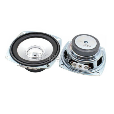 2pcs 3 inch full range speakers 78mm 4ohm 10W square portable audio speaker