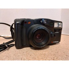 Chinon Auto 5501 Film Camera 38-90 mm Zoom Lens Black No Battery Cover