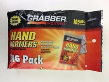 Grabber Air Activated Hand or Feet Warmers Big Pack 10 Pairs (20 Warmers)