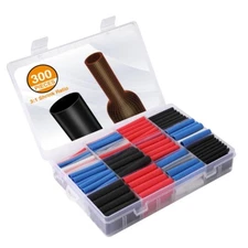 Valuemax 300-PCS 3:1 Heat Shrink Tubing Kit Industrial Electrical Shrink Tube