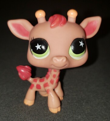 Littlest Pet Shop - Hasbro LPS GIRAFFE #943 Green star eyes | eBay