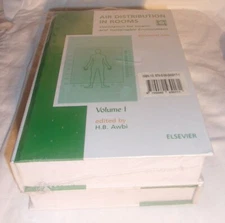 AIR DISTRIBUTION IN ROOMS VOLUMES 1 AND 2 HARD COVER BOOKS NEW STILL SEALED