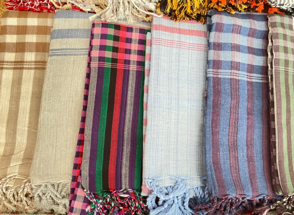 Écharpe Krama Cambodgienne Originale PANASIAM - Châle 100% Coton
