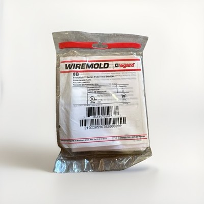  WIREMOLD LEGRAND 8B SINGLE-GANG EVOLUTION DEVICE MOUNTING PLATE, IVORY 
