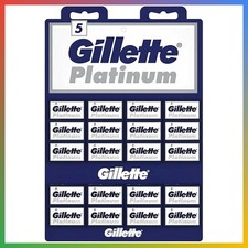 , 100 Platinum Double Edge Safety Razor Blades on a display card, 20 dispnesers