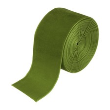 Velvet Ribbon Gift Wrapping 1.5 Inch x 3 Yard Grass Green Single Face Velvet