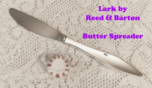 Lark ('60) ~ 9 - Ind.  Butter Spreaders ~ Reed & Barton Sterling