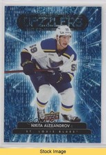 2022-23 Upper Deck Extended Series Dazzlers Blue Nikita Alexandrov READ 1ai1