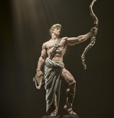Apollo Griechische Mythologie Resin Figur 34cm | CA3D | UNBEMALT