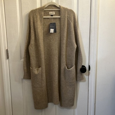 NWT Universal Thread Women s Tan Open Front Pocket Cardigan Sweater XS