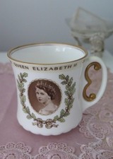 Royal Doulton Commemorative Cup (E Handle). QEII Coronation 1953. Exc condition.