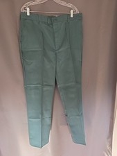 wearguard pants made in usa green 38X28 65% Poly 35% Cotton Boston Transport VTG