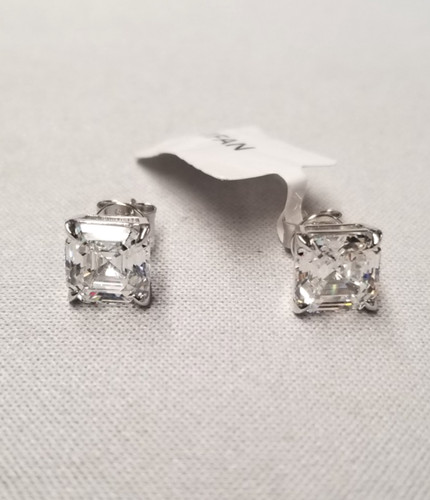 Yifan Asscher-cut Earrings 9mm