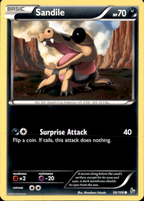 Sandile Common XY - Flashfire 56/106 NM Masakazu Fukuda 2014