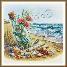 Creative Сross Stitch Embroidery Kit "Treasures of the sea" Nova Sloboda