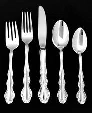 REED & BARTON Stainless REGENCY 5 Piece PLACE SETTING Glossy Quantity Available