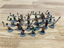 Ral Partha  25mm vintage village mob - 21 unpainted white-metal figures
