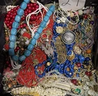 Huge 19 Pound Vintage to Now Costume Jewelry Good Use Wear Sell Craft Lot# GB27