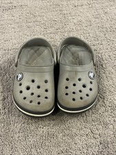 Crocs CrocBand Classic Clogs Comfort Shoes - Grey Toddler Size 8 - 9 C