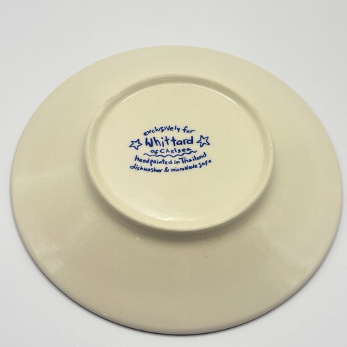 Whittard of Chelsea Multi Streifen Tasse & Untertasse blau grün handbemalt - Bild 7 von 8
