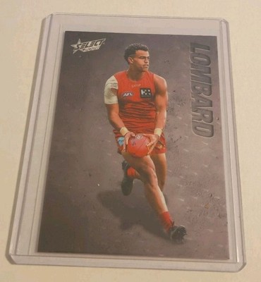 2026 Footy Stars Hobby Leo Lombard Etched 024/145 E86 Gold Coast Suns