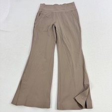 Athleta Brooklyn Heights Wide Leg Pants Womens Small High Rise Slit Hem