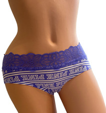 VICTORIA'S SECRET PINK PANTIES LAVENDER EXTRA LOW RISE HIPSTER UNDERWEAR MEDIUM