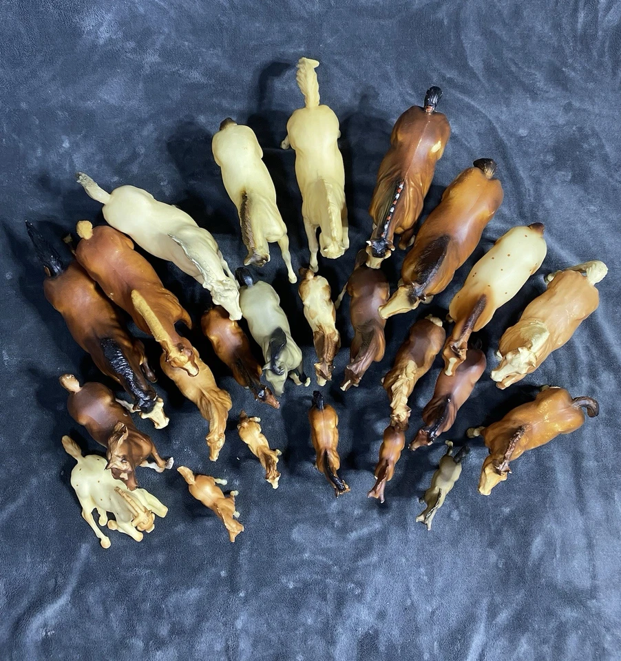 Vintage Breyer Horses 60s 70s 80s Breyer Molding Co USA Retired Lot of 24 - Image 3 of 4