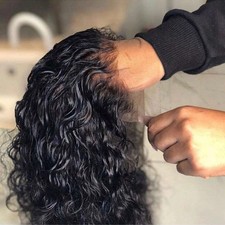 Brazilian Human Hair Wig-Kinky Curly HD Lace Frontal Wig Pre-Plucked Baby Hair