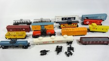 Large Lot HO Trains - Parts - Repair - Tankers - Flat Cars - Box Cars - Caboose