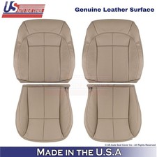 2001-2004 For Jeep Grand Cherokee Genuine Leather Front Covers Sandstone Beige