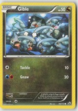 Gible 94/113 Common Legendary Treasures Pokemon Damaged on eBay