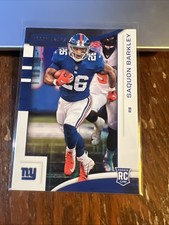 Saquon Barkley 2018 Panini Rookies & Stars Rookie Card RC #102 Giants Eagles. rookie card picture