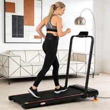 Vankel Laufband klein für zur hause, Walking Pad mit Steigung 12 km/h bis 120 kg