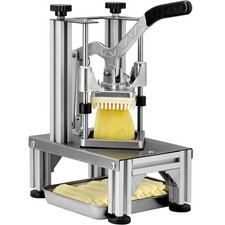 3/8'' 1/4'' Blade Fry Slicer with 4 Replacements, 6-wedge Potatot Cutter