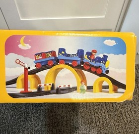 Vintage 1998 PLAYMOBIL 1 2 3 Toy Train Set 6606 With Box