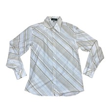 Vintage 70s Big Collar Shirt XL Pointy Dagger 1970s Polyester Disco Striped
