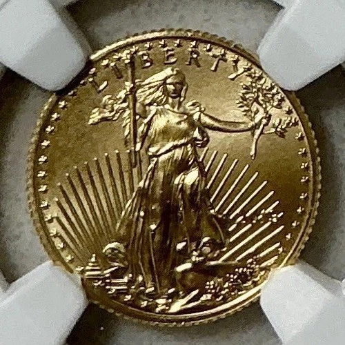 🌟1/10 Oz Fine Gold 2013 Liberty Eagle G $5 MS69 NGC