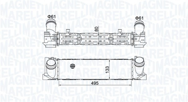LadeluftküHler Magneti Marelli 351319204900 FüR BMW 1Er F21 F20 3Er Touring F31-image